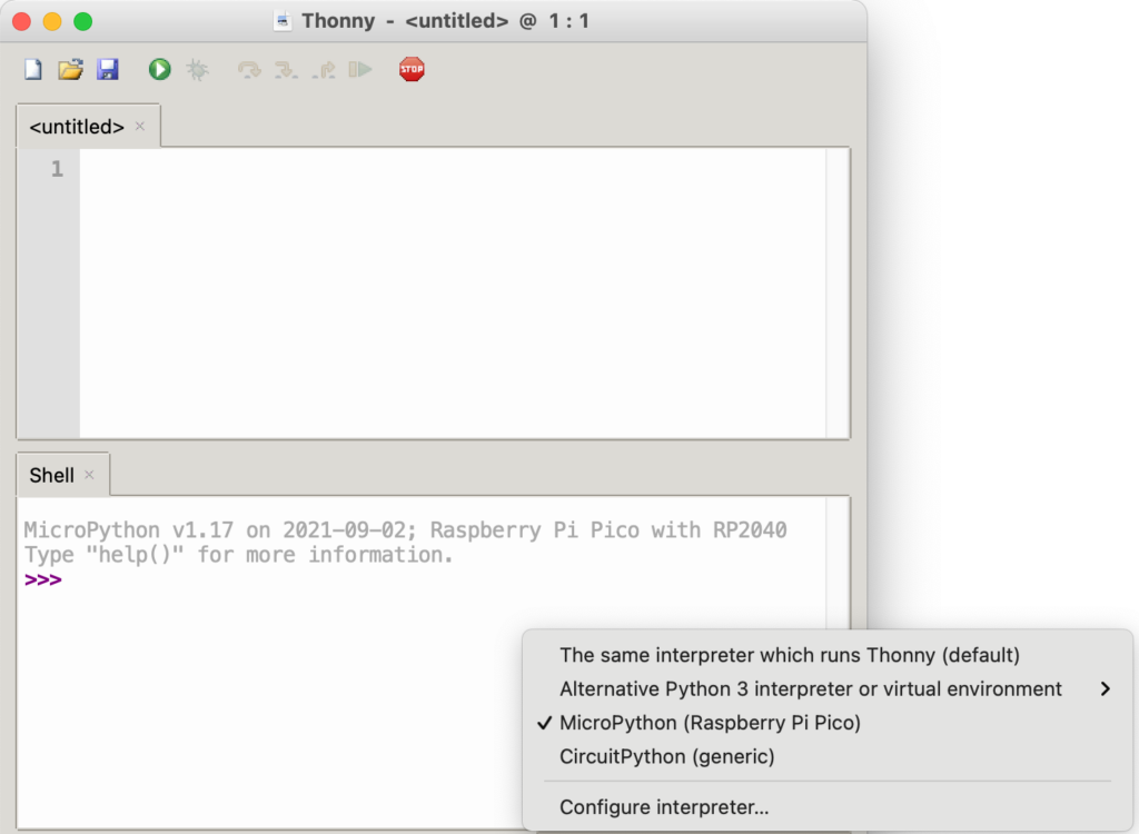 Thonny Integrated Development Environment