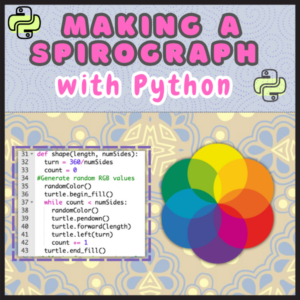 Creating a Randomly Colored Spirograph with Python Turtle Graphics