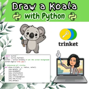Meet 🐨 Joey the Koala, drawn entirely with Python code!
